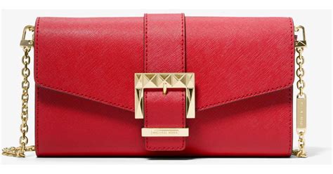 Penelope Medium Saffiano Leather Clutch 